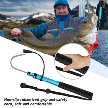 Load image into Gallery viewer, SANLIKE 90cm Fishing Spear Hook Telescopic Stainless Steel Fishing Gaff with String Non-slip Handle Tool Accessories