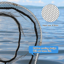 Load image into Gallery viewer, SANLIKE Ultralight Fishing Net 22cm Handle Landing Net EVA Grip With Safety Hook Portable Fishing Tackle Accessories 1/2 UNC