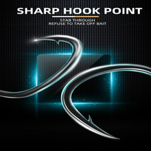 Load image into Gallery viewer, SANLIKE 30pcs 9#-13# Fish Hooks with Barbs Carbon Steel Forged Crooked Mouth Hook Sea Fishing Gaff Tool Accessories