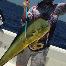 Load image into Gallery viewer, SANLIKE Stainless Steel Telescopic Fishing Hooks Saltwater Fishing Hooks Aluminium Alloy Pole Soft Rubber Grip Fishing Tools