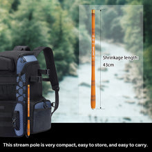 Load image into Gallery viewer, SANLIKE 2.4m-5.1m Short Section Telescopic Fishing Rods Carbon Ultra Light Streaming Freshwater Ultra Light Stiff Streaming Rods