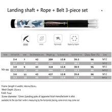 Load image into Gallery viewer, SANLIKE Fishing Net Fibreglass Handle Pole Portable Telescopic Collapsible Landing Net Pole with Adaptor Fishing Gear Tools