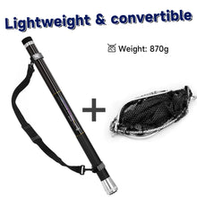Load image into Gallery viewer, SANLIKE 5/6m Fishing Landing Net Carbon Fibre Pole Telescopic Collapsible Handle Pole PE Net Landing Net Fishing Gear Tools
