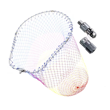 Load image into Gallery viewer, SANLIKE  Fishing Net Nylon Portable Folding Landing Dip Net Collapsible Aluminium Oval Frame with Adaptor Fishing Accessories