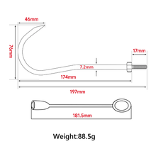 Load image into Gallery viewer, SANLIKE Fishing Gaff Stainless Steel Extra Strong Sharp Fishing Hook for Saltwater Freshwater Tackle Accessory
