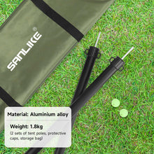 Load image into Gallery viewer, SANLIKE 2 pcs 240cm aluminium stable tent poles tarpaulin poles camping tent poles glass bead connection with storage bag