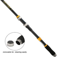 Load image into Gallery viewer, SANLIKE Carbon Fishing Rod Baitcasting Fishing Boat Fishing for Saltwater and Freshwater Fishing Lure Rod Tool