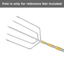 Load image into Gallery viewer, SANLIKE Fishing Gaff 5 Claws Stainless Steel Multi-function Prong Harpoon Head Sharp Barbed Fishing Spear Hook Tools