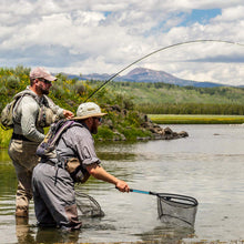 Load image into Gallery viewer, SANLIKE Folding Fishing Landing Net Telescopic Rubber Coating Nylon Handle Mesh for Carp Fishing Tackle Catching Releasing