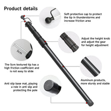 Load image into Gallery viewer, SANLIKE 2.5m Telescopic Tarp Poles Extendable Tent Poles Flysheet Pole Aviation Aluminum Shelter Support Rod Camping Hiking Tool