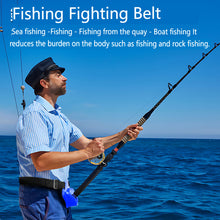Load image into Gallery viewer, SANLIKE Fishing Combat BeltAdjustable Fishing Belly Top Protection Waist Fishing Rod HolderFishing Tools Accessories
