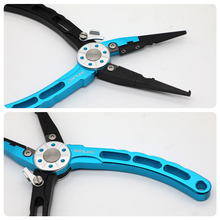 Load image into Gallery viewer, SANLIKE Multifunctional Fishing Pliers Tether Combo Hooks Remover Fishing Line Scissors Hand Grip Clip Portable Tackle Tool