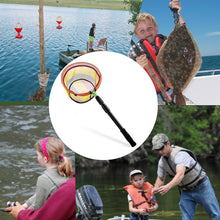 Load image into Gallery viewer, SANLIKE Fishing Net Folding Landing Net with Extra Long Telescoping Pole Handle Foldable Catch Fish Tool for Kids and Adults
