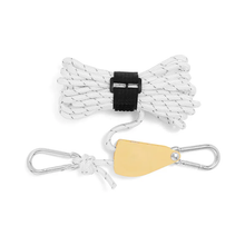 Load image into Gallery viewer, SANLIKE 4pcs 4mm Outdoor Pulley Adjustable Tent Stand Metal Lifting Pulley Highly Reflective Wind Cord Compact and Portable