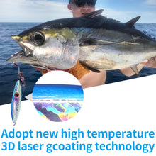 Load image into Gallery viewer, SANLIKE 140g 160g 180g Slow Metal Jig Trout Tuna Bass Shore Casting Jigging Spoon Sea Fishing Jigging Fishing Tackle