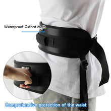 Load image into Gallery viewer, SANLIKE Fishing Waist Belt Adjustable Protective Durable for Sea Fishing One Piece Waist Belt Black