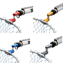 Load image into Gallery viewer, SANLIKE Aluminum Folding Joint Fishing Pole Converted into Dip Net Adapter Joints Connector