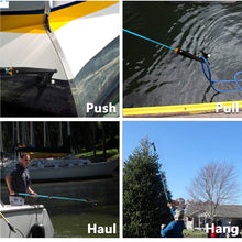 Load image into Gallery viewer, SANLIKE 2M Boat Hook Shrink Length 78CM Aluminium Alloy Boat Fork Pole Telescopic Fishing Gaff Hook Boat Accessories