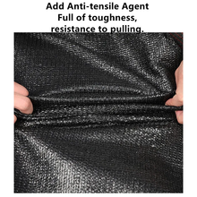 Load image into Gallery viewer, High shading rate new polyethylene black sunshade net 12-pin seiko edging black sunshade tarpaulin roof balcony courtyard camping essential sunscreen, windproof, anti-aging, warm and moisture-proof, more durable