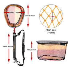 Load image into Gallery viewer, SANLIKE Fishing Landing Nets Telescoping Foldable Handle Rod Frame Pole for Carp Fishing Tackle Catching Releasing Fishing Tool