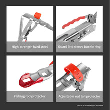 Load image into Gallery viewer, SANLIKE Fish Rod Holder Stainless Steel Folding Automatic Bracket Sea Rod Spring Automatic Rod Lifting Bracket Fishing Tool