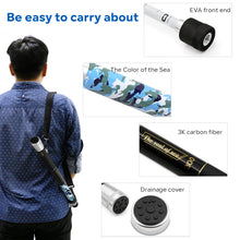 Load image into Gallery viewer, SANLIKE 3M Fishing Net Carbon Fibre Fishing Rod and Folding Joint Set Retractable Fishing Rod Landing Rubber Coated Nylon Adapter Fishing Tackle Accessories