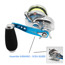 Load image into Gallery viewer, SANLIKE Fishing Spinning Reel Handle Accessory Baitcasting for Shimano & Daiwa 5*8 Fishing Reel Rocker Single Handle Left Right