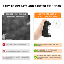 Load image into Gallery viewer, SANLIKE Electric Knotter Knot Assist Fishing Bobbin Winder Fishing Line Automatic Knotting Tackle Equipment