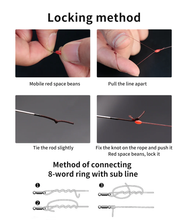 Load image into Gallery viewer, SANLIKE 2pcs 2.7m Strong and Wear-resistant Nylon Fishing Line with a Load of 0.5kg Handmade fine binding