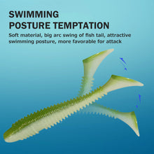 Load image into Gallery viewer, SANLIKE Fishing Soft Lure Baits 20pcs/Box Silicone Spiral Thread Fake Lure PVC Worms Swimbait Fishing Accessories Tackle