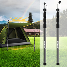 Load image into Gallery viewer, SANLIKE Telescoping Tarp Pole Adjustable Tent Support Rod Thicken Glass Fiber Outdoor Camping Accessories for Hiking Tent