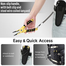 Load image into Gallery viewer, SANLIKE Straight Fishing Pliers Rustproof Aluminium Carbide Cutters Hook Remover Braided Fishing Line Cutting Tackle