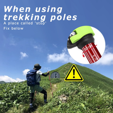 Load image into Gallery viewer, SANLIKE Single ultra-light trekking pole Non-slip walking pole Three sections adjustable carbon fibre trekking pole Walking pole