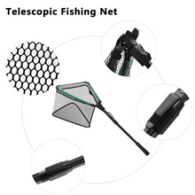 Load image into Gallery viewer, SANLIKE Floating Fishing Net Fish Folding Landing Net with Telescopic Pole Handle Durable Rubber Coated Collapsible Net Fishing