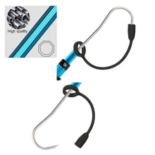Load image into Gallery viewer, SANLIKE 200cm Fishing Gaff ALuminium Alloy Telescopic Gunsmoke Sea Fishing Stainless Spear Hook Control Tool Landing Gaff with String