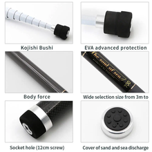 Load image into Gallery viewer, SANLIKE 3m Fishing Landing Net Carbon Fiber portable Telescopic folding Handle Pole for Carp Fishing Tackle Catching Releasing