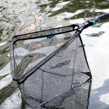 Load image into Gallery viewer, SANLIKE 180cm/220cm Fishing Net Portable Telescopic Folding Landing Handle Aluminium Alloy Pole Coated Net Fishing Accessories