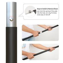 Load image into Gallery viewer, SANLIKE 2 pcs Tarp Pole for Tent Aluminum Pole Foldable Camping Awning Poles Glass Bead Spring Connection with Storage Bag