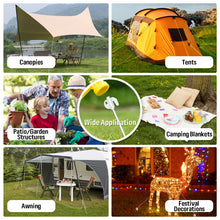 Load image into Gallery viewer, SANLIKE 10pcs/Set 20cm Floor Nails T Word With Luminous Iron Galvanized Outdoor Camping High Strength Tent Pegs Stakes Nails