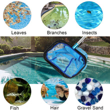 Load image into Gallery viewer, SANLIKE Pool Cleaning Net Skimmer Multifunctional Outdoor Fine Mesh Professional Telescopic Pole Swimming Cleaning Tool