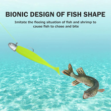 Load image into Gallery viewer, SANLIKE 10pcs Soft Plastic Fishing Lures Set Soft Bait T Tail Soft Bug Swimbaits Silicon Rubber Jig Fishing Bait Softworm Tackle