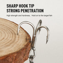 Load image into Gallery viewer, SANLIKE Micro Fishing Lures Iron Plate Lead Fishing Lures Double Hook Fake Bait Jig Long Shot Fake Sea Fishing Lures