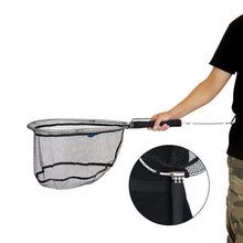 Load image into Gallery viewer, SANLIKE Ultralight Fishing Net 22cm Handle Landing Net EVA Grip With Safety Hook Portable Fishing Tackle Accessories