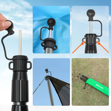 Load image into Gallery viewer, SANLIKE 2.5m Telescopic Tarp Poles Extendable Tent Poles Flysheet Pole Aviation Aluminum Shelter Support Rod Camping Hiking Tool