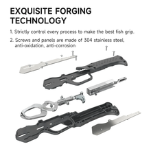 Load image into Gallery viewer, SANLIKE Fishing Lip Gripper Controller With Weighing Stainless Steel Fishing Grip Clip Catcher Pliers Fish Tackle Accessories