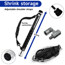 Load image into Gallery viewer, SANLIKE 3m/5m/6m Fishing Net Carbon Portable Retractable Collapsible Landing Handlebar PE Net with Grey Adaptor Fishing Gear