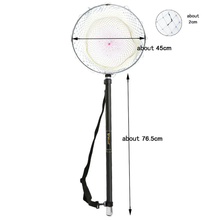 Load image into Gallery viewer, SANLIKE Fishing Nets Carbon Fishing Rod Scaling 9 Section Length Foldable Telescopic Pole Handle for Carp Fishing Catching