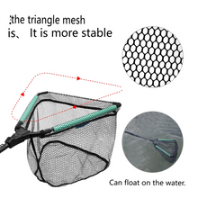 Load image into Gallery viewer, SANLIKE Floating Fishing Net Fish Folding Landing Net with Telescopic Pole Handle Durable Rubber Coated Collapsible Net Fishing