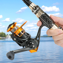 Load image into Gallery viewer, SANLIKE Spinning Fishing Reels Rubber Grip Fishing Reel 5.2:1 Gear Ratio 13+1 BB Max Drag 8Kg For Saltwater Fishing Accessories