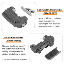 Load image into Gallery viewer, SANLIKE Black Electric Knotter Auxiliary Knotter Fishing Line Winder Fishing Line Automatic Knotting Tackle Equipment